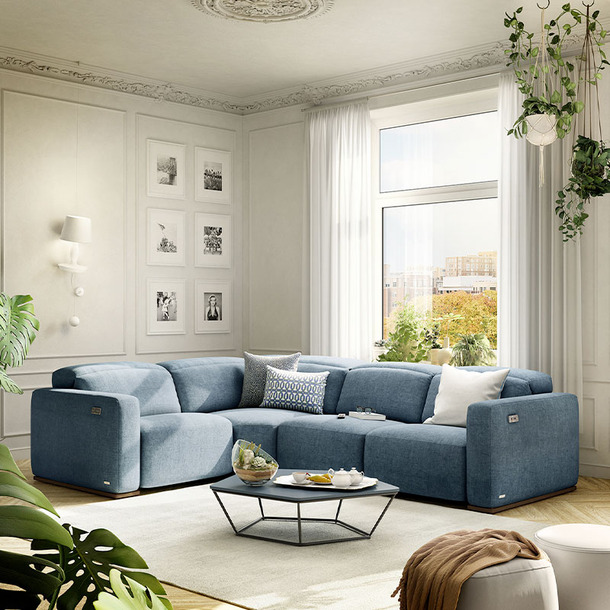 Natuzzi salon Baltimora met relaxfunctie - 2
